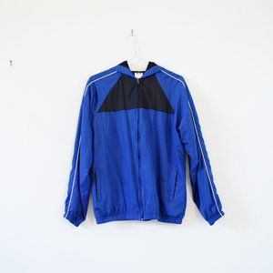 ATHLETIC WORKS Vintage Blue Lightweight Windbreaker Jacket | Size S